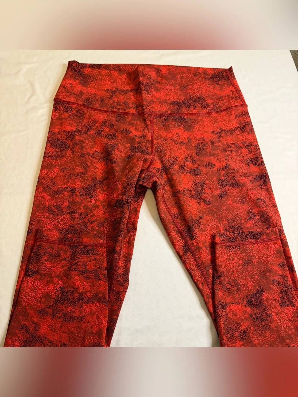 Lululemon Align 23” Lunar New Year Intricate Oasis Love Red Multi Leggings 14‎